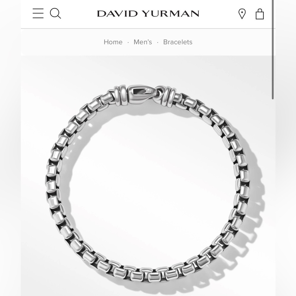 David Yurman Men's Box Chain Bracelet